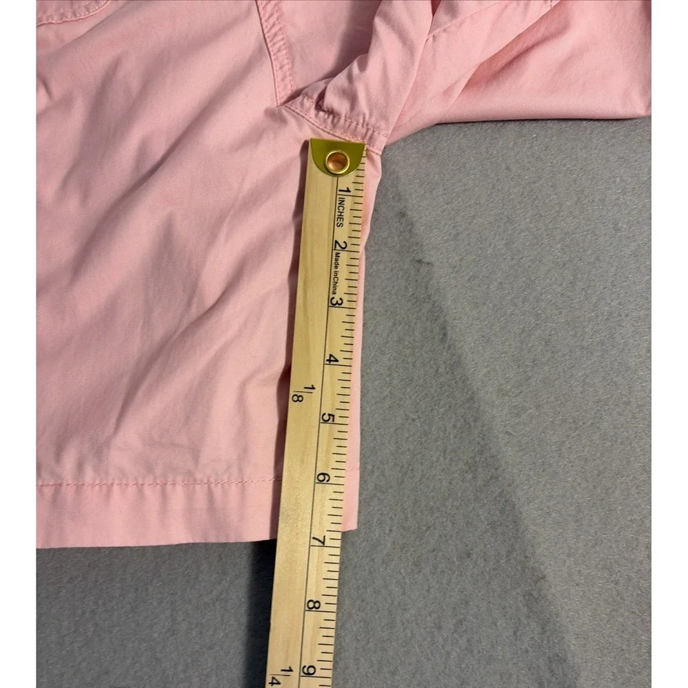 J Crew Women's Low Fit Pink Cotton Cargo Shorts  7 In Inseam, Relaxed Resort